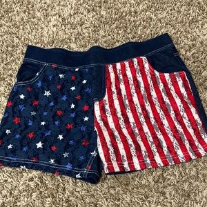 Patriotic flag shorts Kids XL